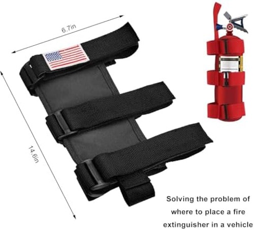 Ohleats Roll Bar Fire Extinguisher Holder, Adjustable Fire Extinguisher Mount...