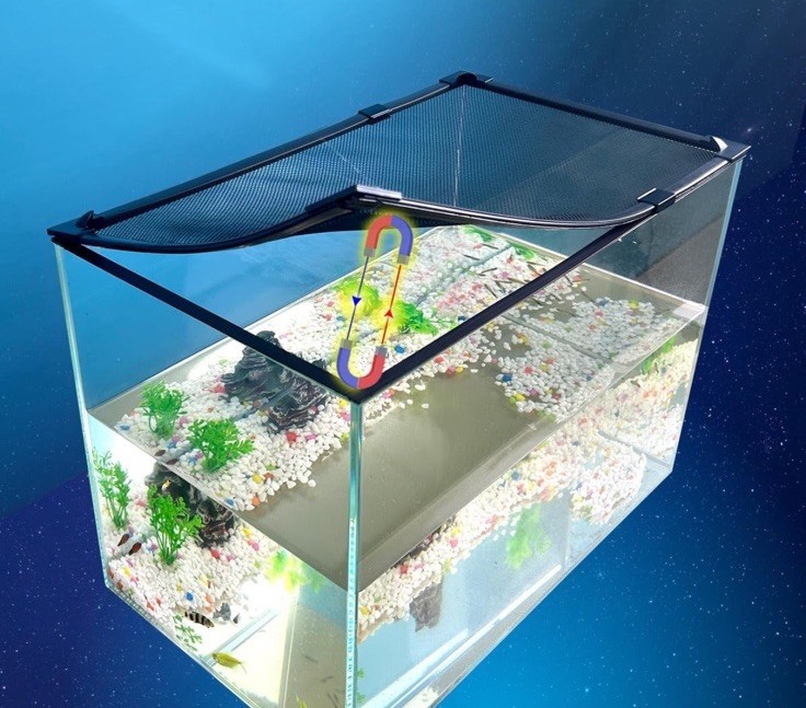 Magnetic Fish Tank Net Cover – Prevents Fish & Reptile Escapes New L4