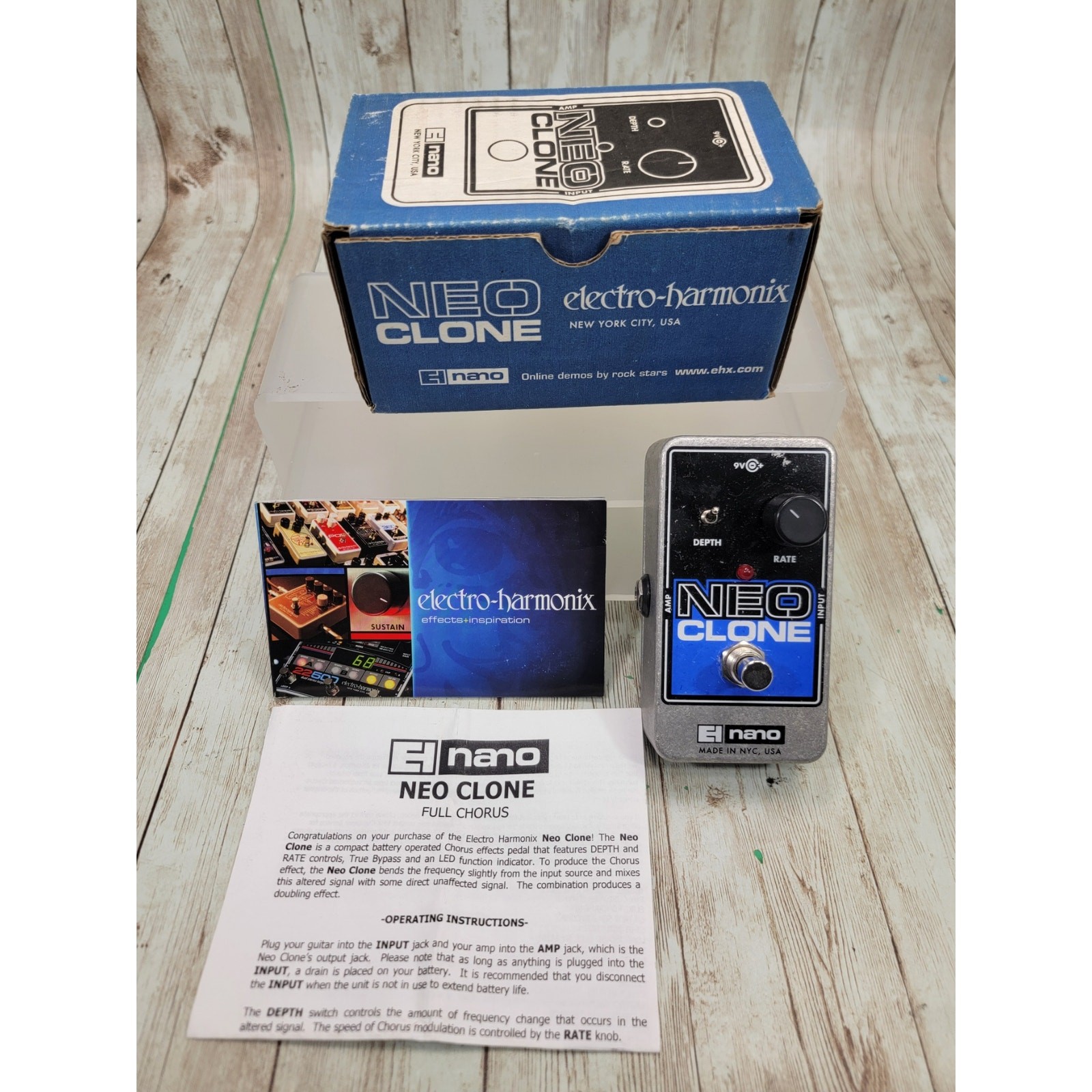 Electro-Harmonix EHX Neo Clone Analog Chorus Guitar Effect Pedal