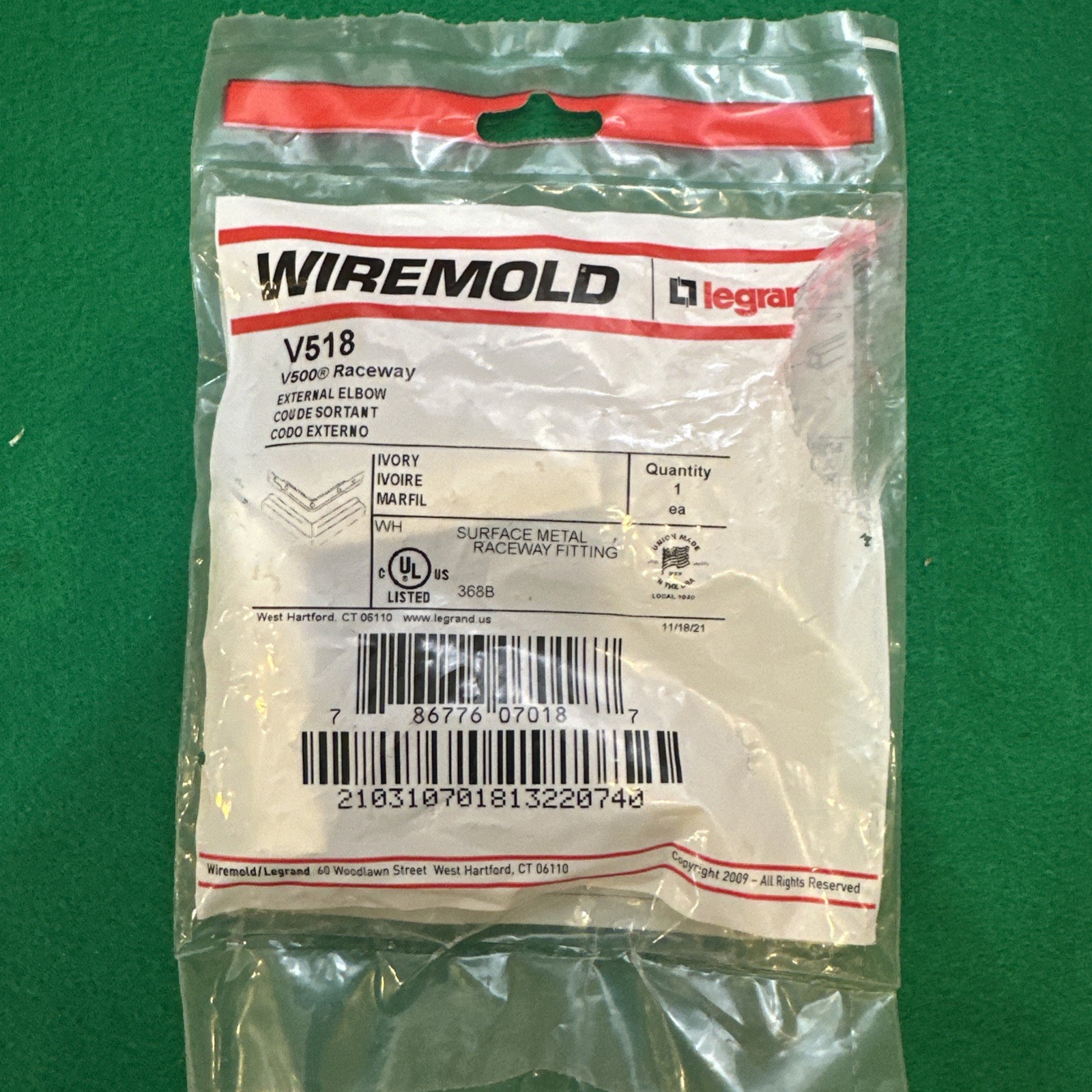 Legrand V518 Ivory NOS In Sealed Package