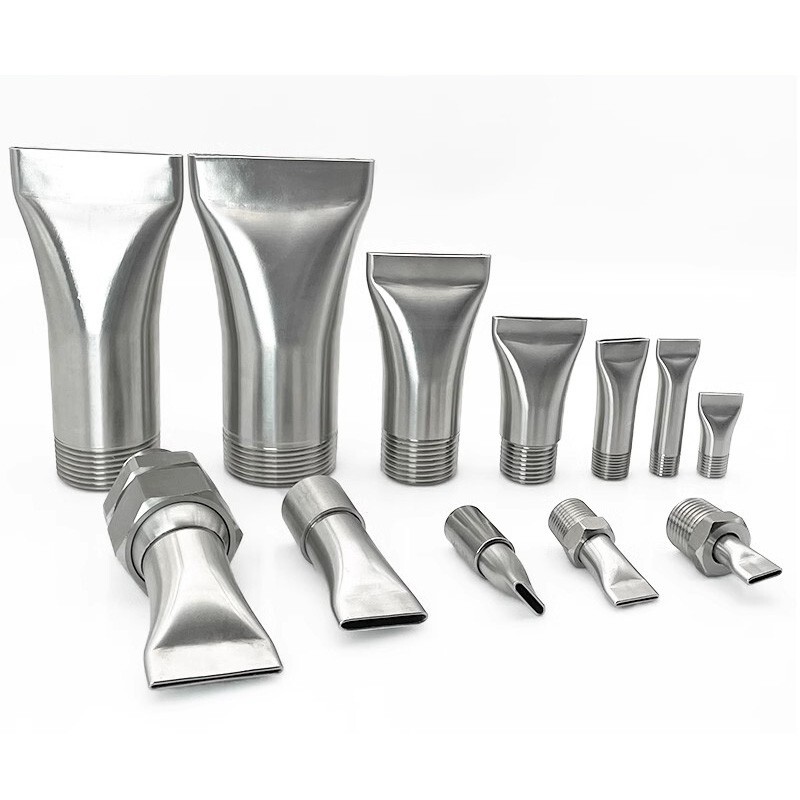 304 Stainless Steel Fan Spray Nozzle for Water Air Blast High Pressure Cleaning