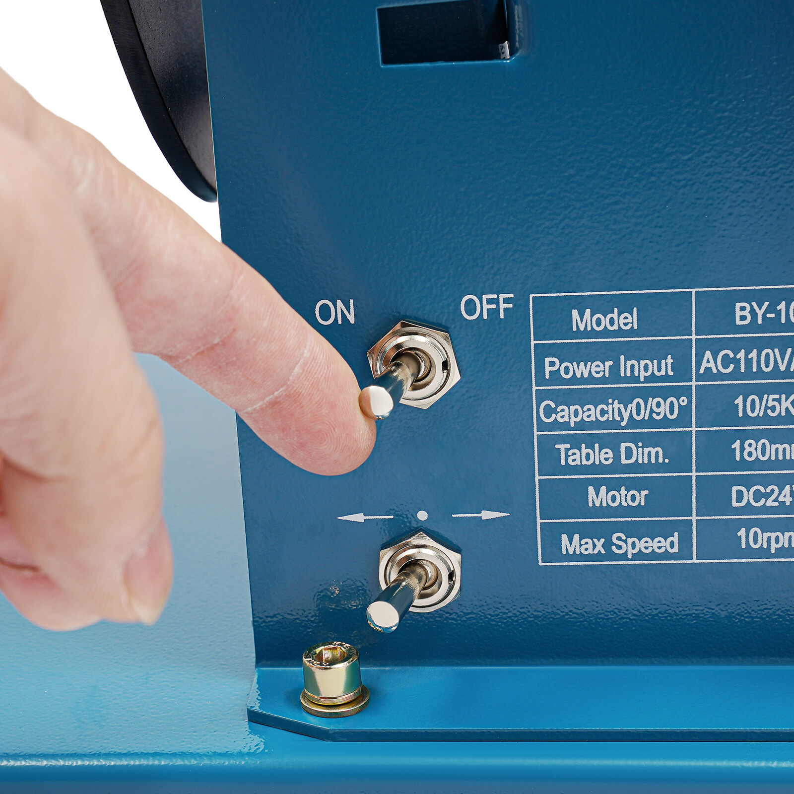 110V 10KG Rotary Welding Positioner , 0-90° Welding Positioning Turntable Table,