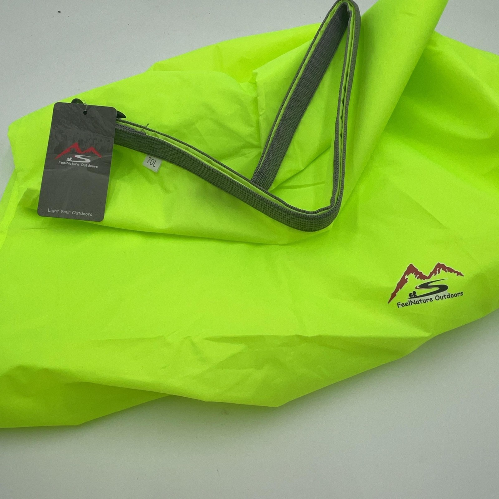 FeelNature Outdoors Storage Bag 70L Large Bright Green Floating Waterproof