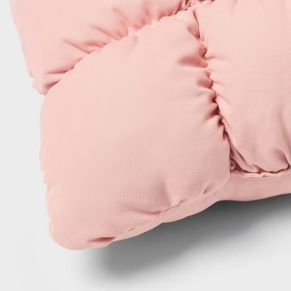 RE Dec Square Throw Pillow Pink