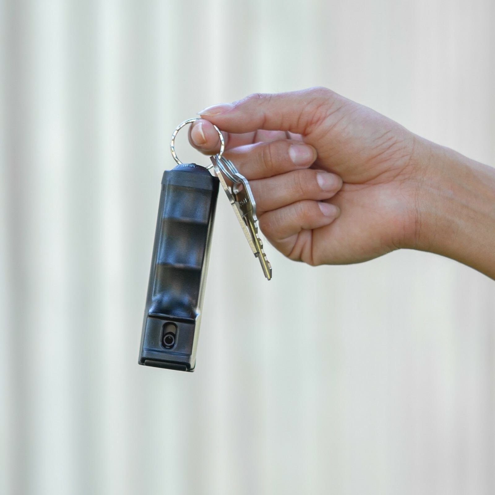 2 Police Magnum pepper spray .50oz black flip top keychain defense protection