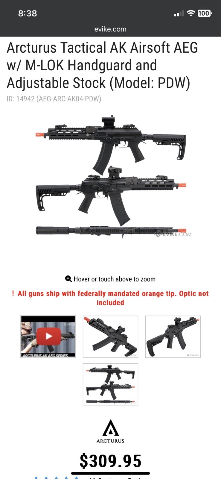 airsoft gun (full metal)