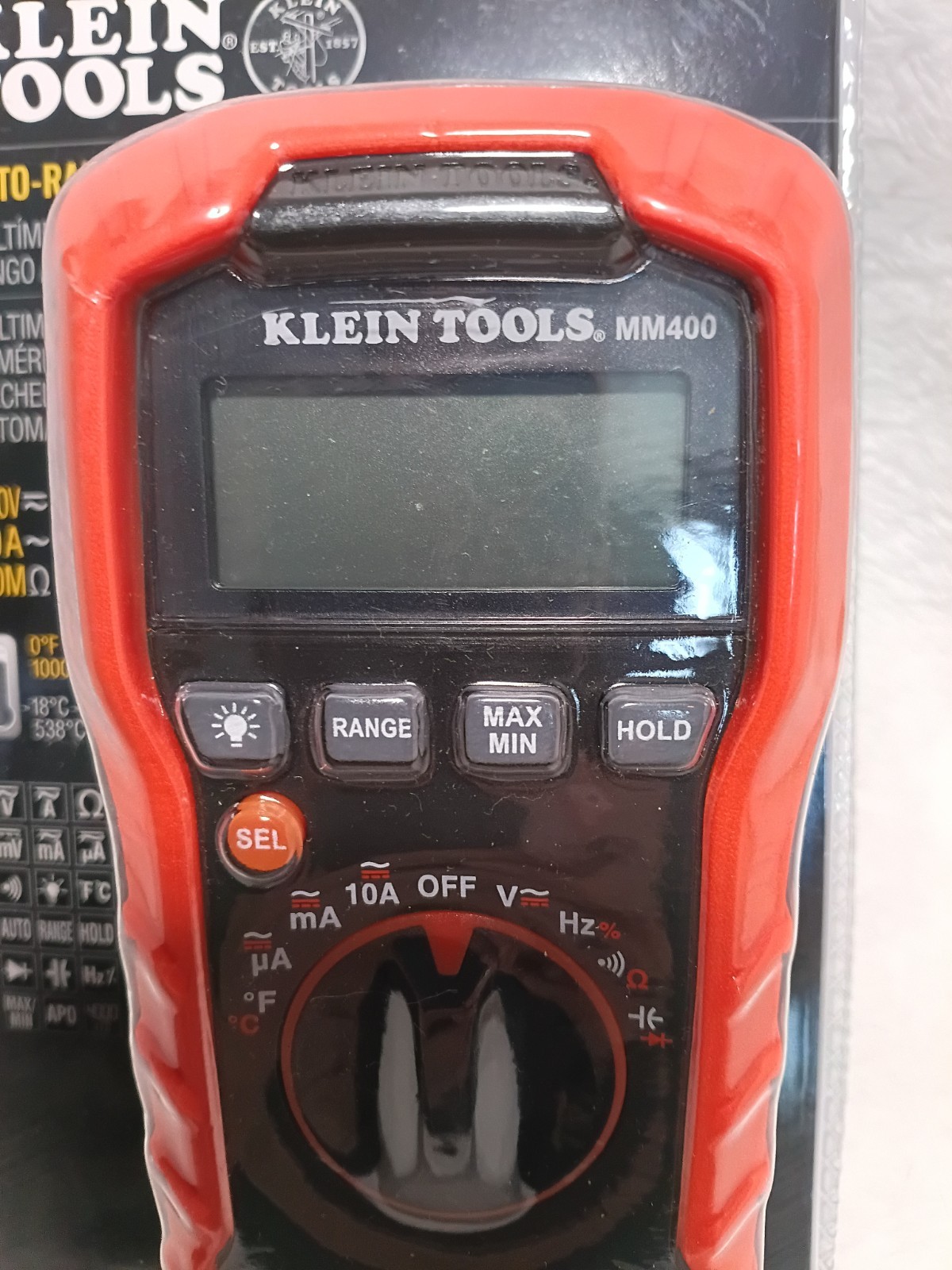 Klein Tools Auto Ranging Digital Multimeter MM400 600V 10A 40M