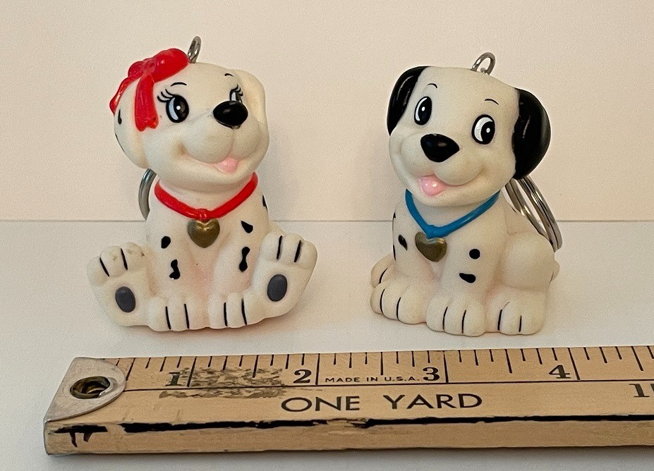 Lot of 2 Dalmation Keychains - Pencil Sharpeners