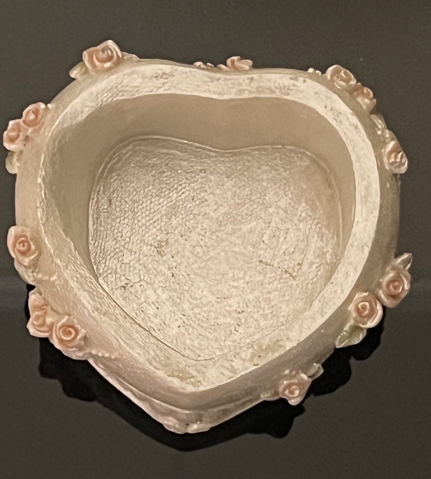 Heart Shaped Poly Wedding Trinket Box