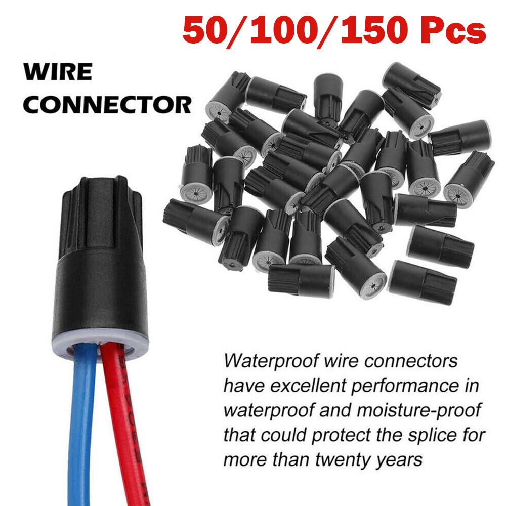 Outdoor Waterproof Twists Grease Caps Seal Nuts Electrical Wire Connectors Lot