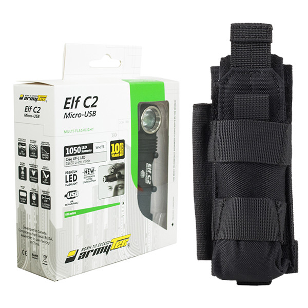 Armytek Elf C2 USB Rechargeable Headlamp -Battery Included w/NCP30 Holster