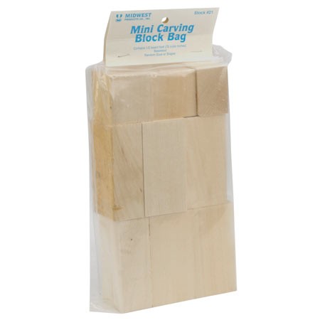 Midwest Products Co. Mini Carving Block Bag MID21 Wood Building Supplies