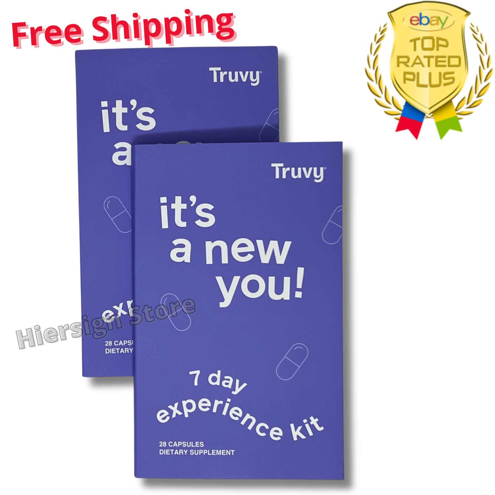 New & FRESH TruVision Health 2 Week Supply Weightloss Energy TRU+ and VY 56 CT