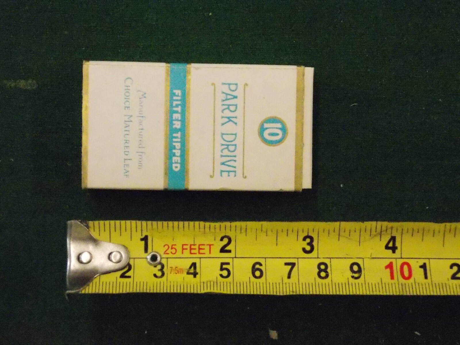 Vintage Gallaher Park Drive Empty Cigarette Packet Box