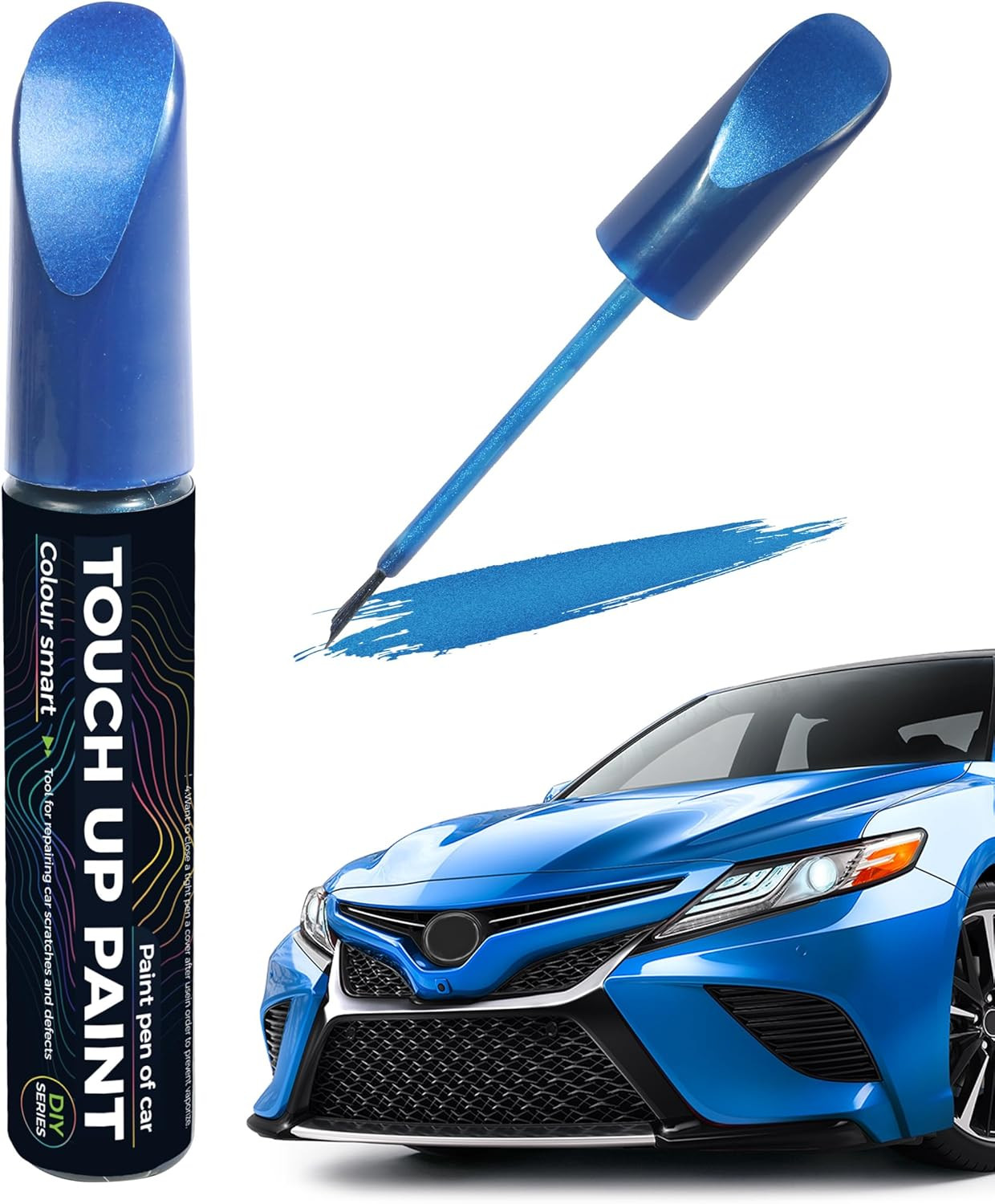 Touch up Paint Pen for Cars, Blue Car Paint Scratch Repair, Automotive Paint Pen