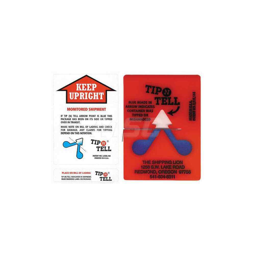 100 Pack Tip-N-Tell Concealed Damage Shipping Label Indicators