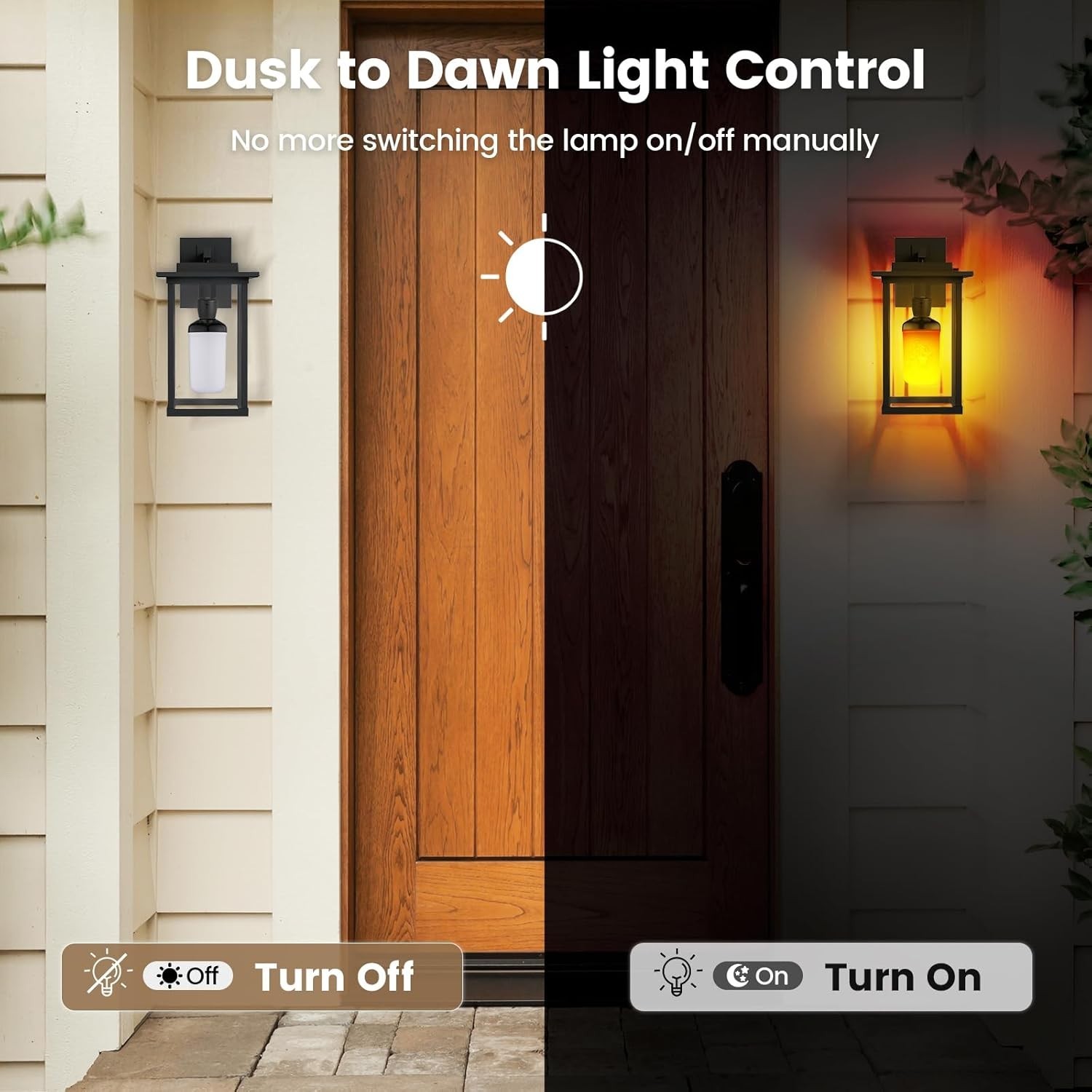 Light Sensor Socket, Dusk to Dawn Sensor, E26 E27 Light Bulb Socket Adapter, ...