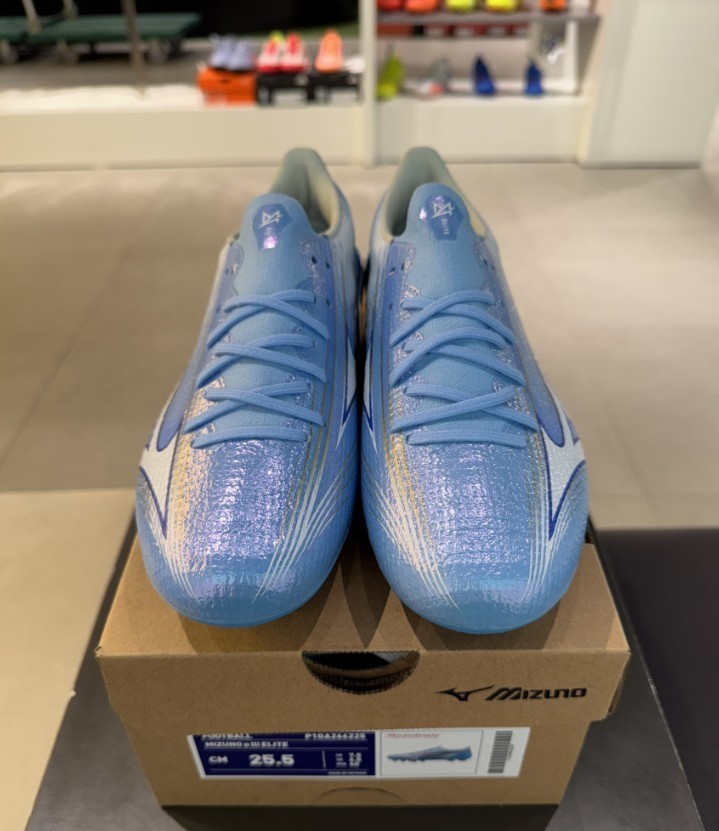 Mizuno Alpha III Elite MD Soccer Cleats Football Shoes Blue White P1GA266225