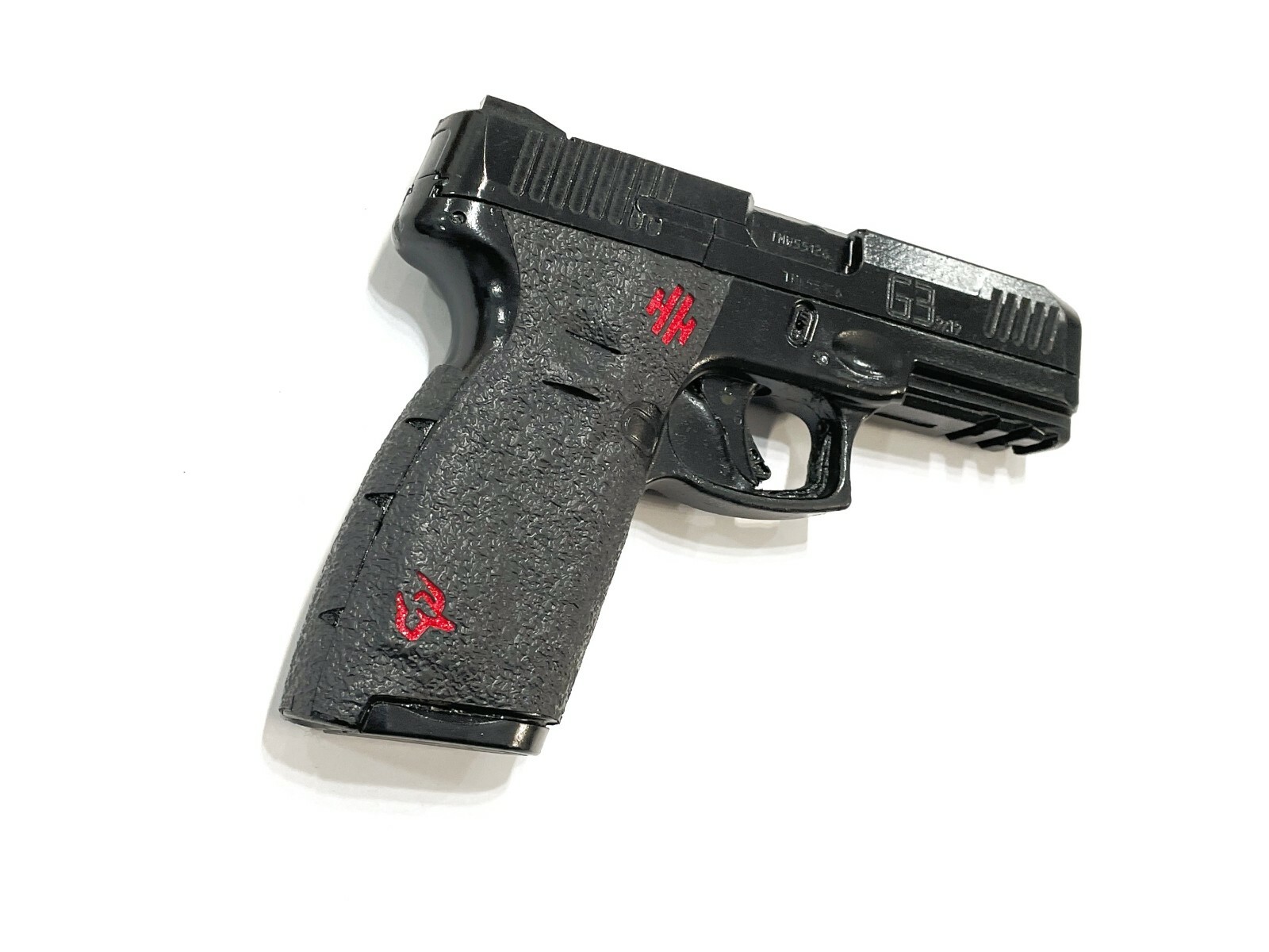HANDLEITGRIPS Textured Rubber Gun Grip for Taurus G3 with Red Insert