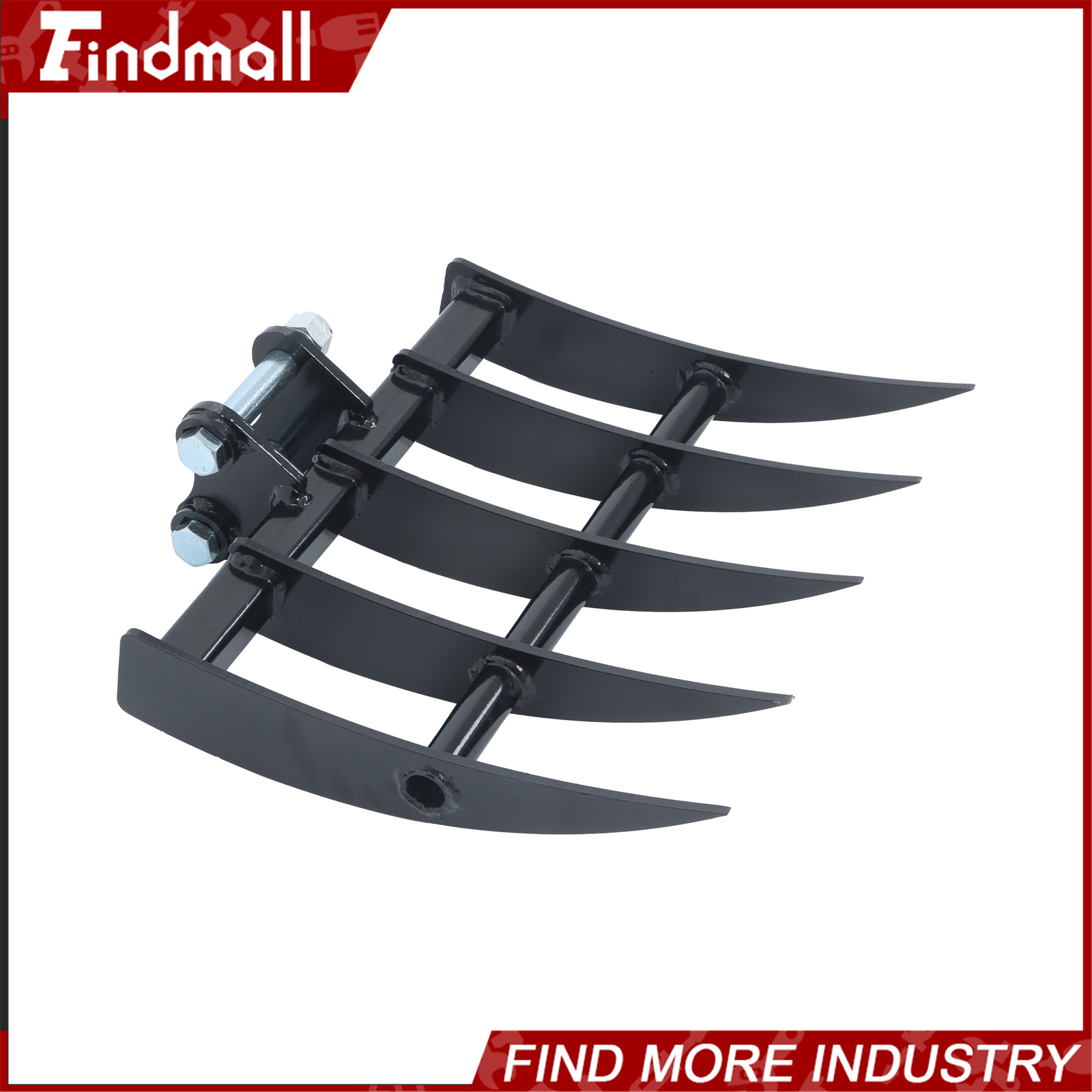 For One Ton to 1.5Ton Mini Excavator Small Digger Rake Attachments