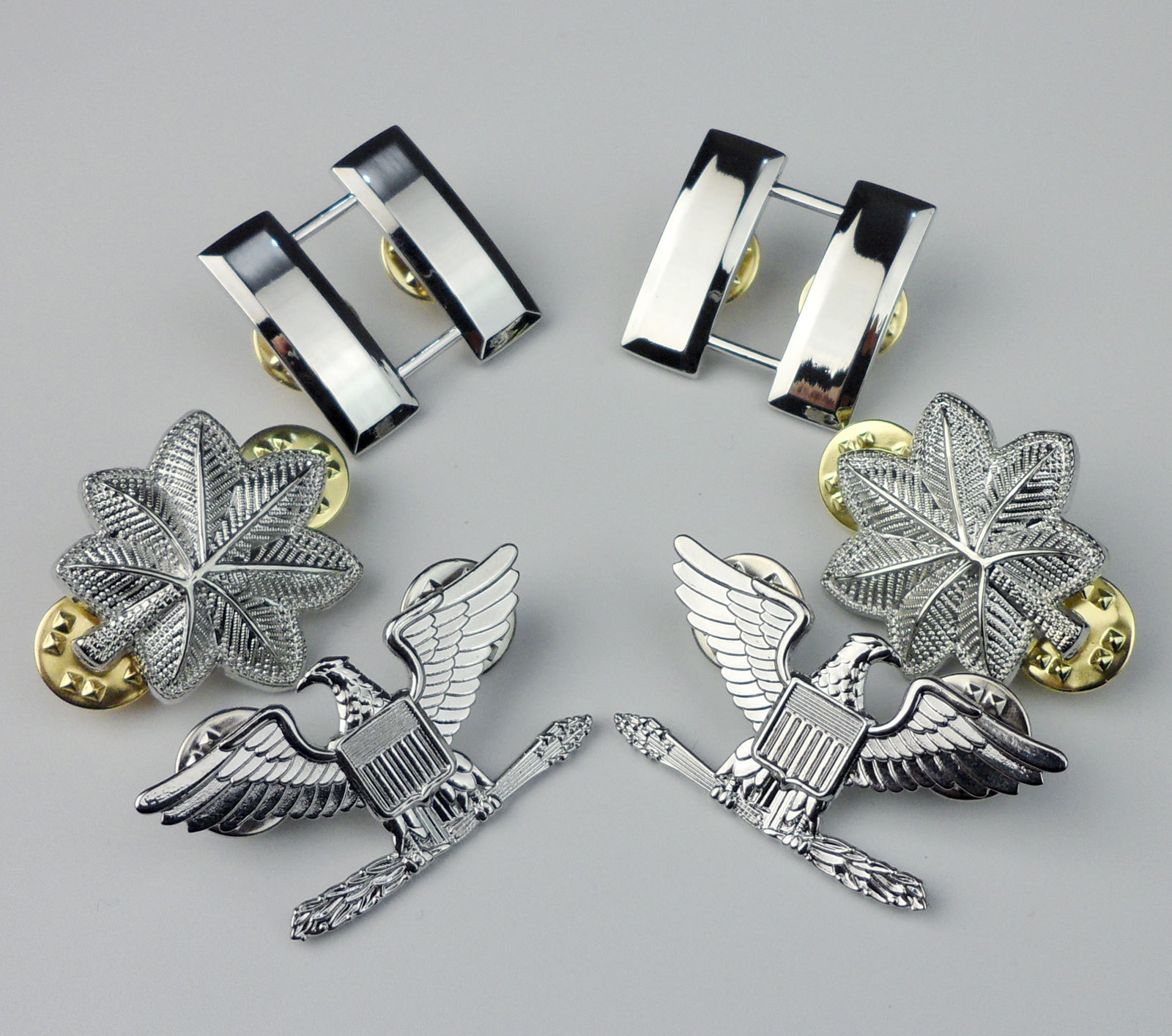 US Army officer rank insignia Captain Lieutenant Colonel Colonel Rank Badge Pin