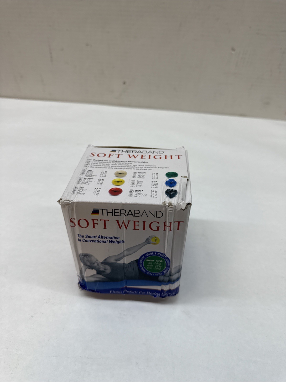 Thera-Band Soft Weighted Ball, Green 4.4lb, New In Box Medical Grade