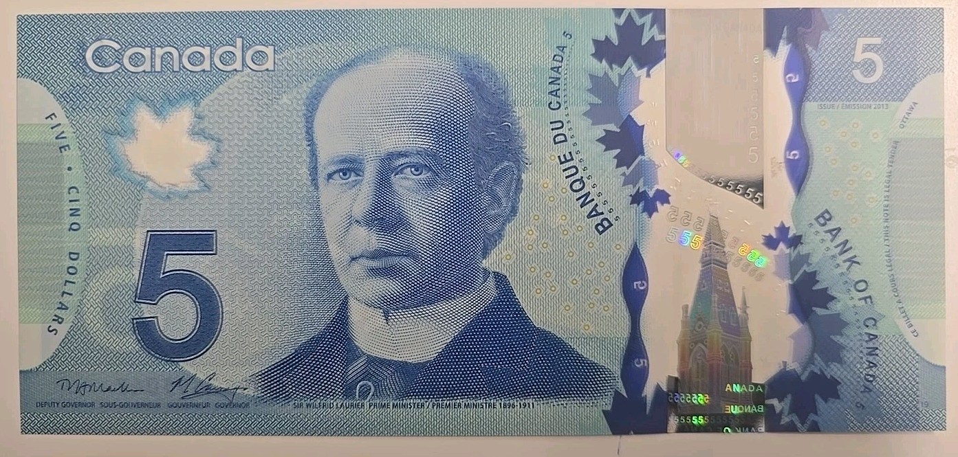 2013 Canada $5 Dollar Macklem Carney - Short Run HBG2691047 Prefix GEM UNC