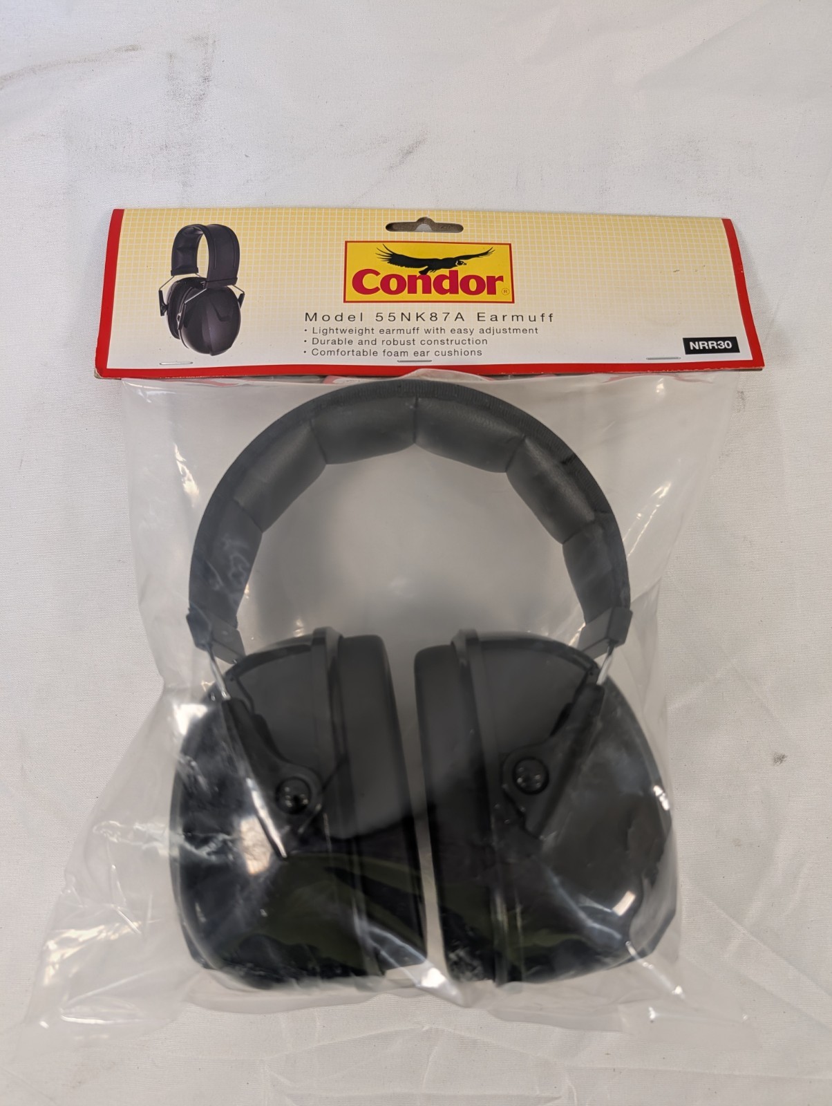 Condor NRR30 Noise Cancelling Earmuffs - Black NEW IN PACKAGE