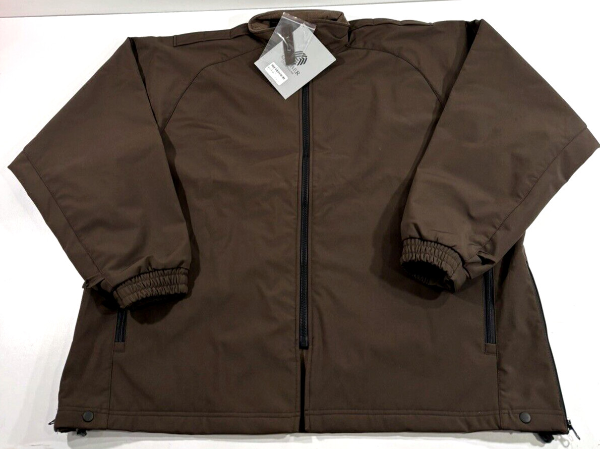 NWT 3XL LONG GERBER OUTERWEAR 51S5 WARRIOR SOFTSHELL LINER JACKET BROWN XXX-LG