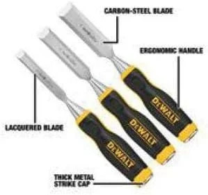 Dewalt Pro Wood Chisel Set 3 Piece