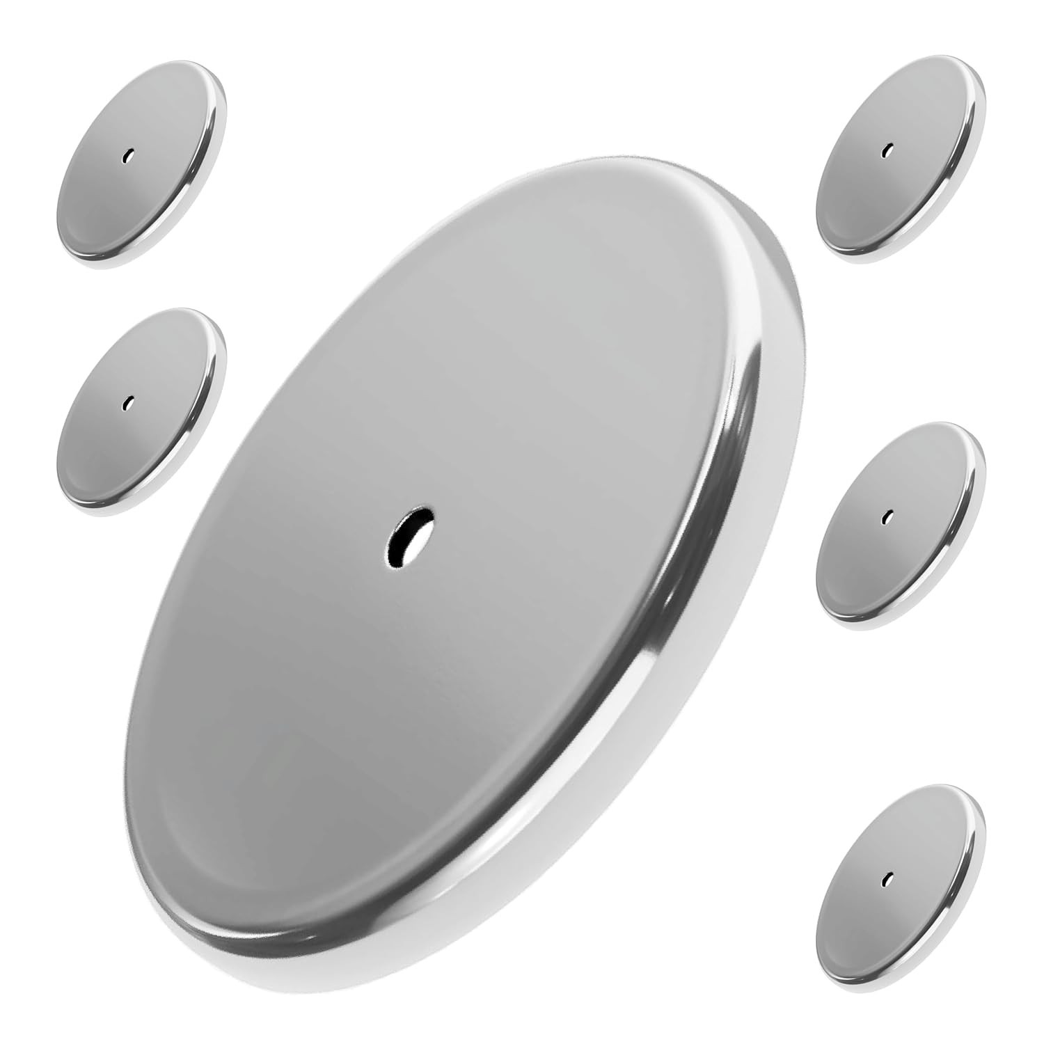 35 lb Pull Heavy-Duty Round Base Magnets - 6-Pack for Indoor & Outdoor Use