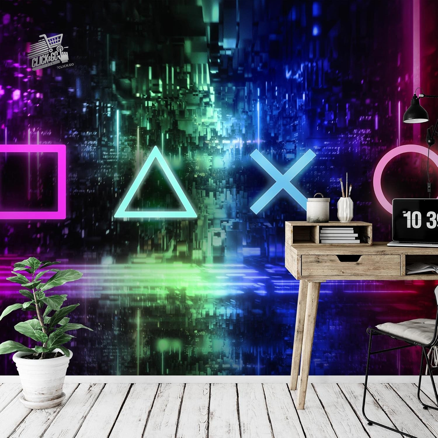 Photo Wallpaper Modern Game Console Fleece Living Room Bedroom L