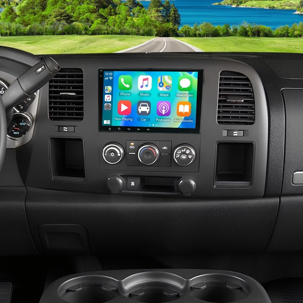 Chevrolet Silverado Android 14 Car Stereo 8" Wireless CarPlay Backup Camera