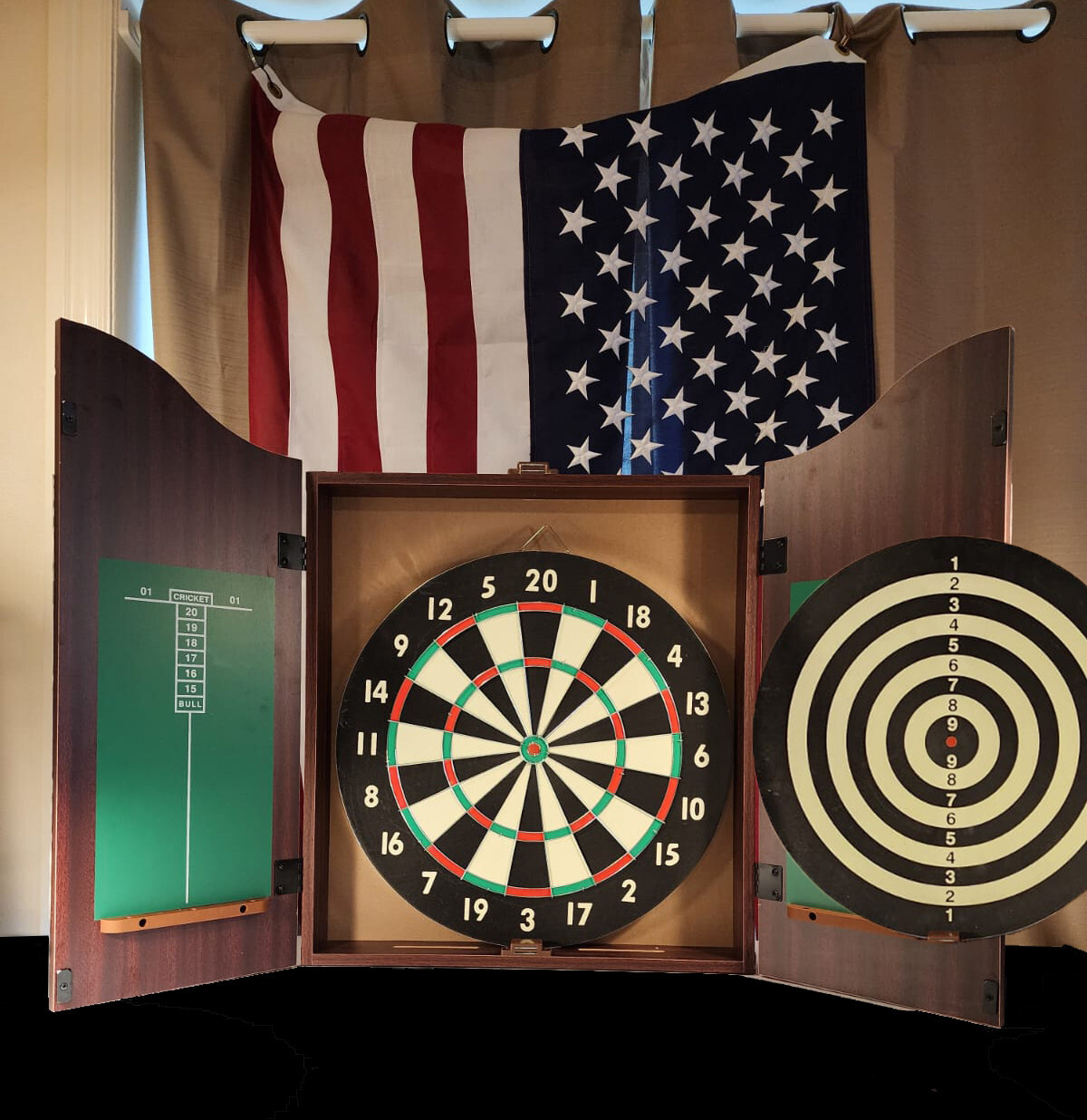 Texas Tech Personalized Complete Dart Board Cabinet