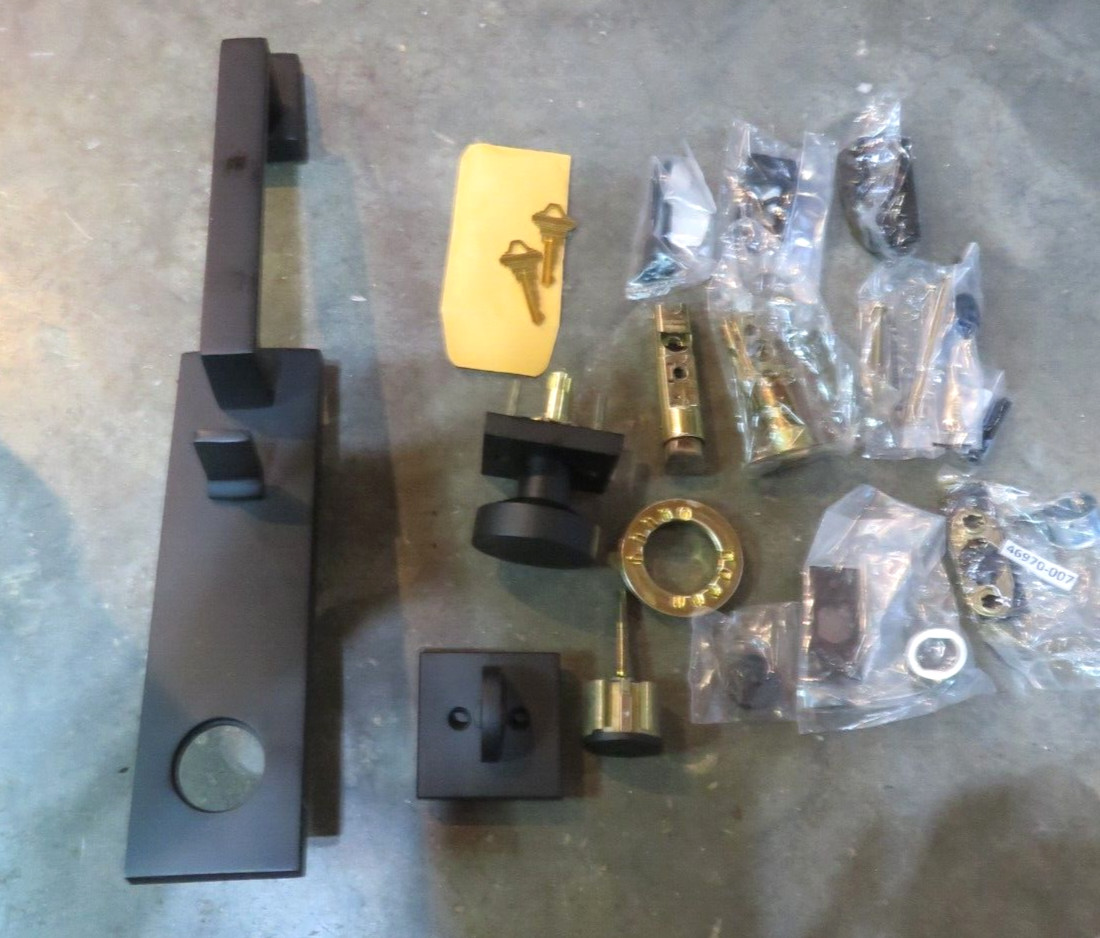 Baldwin Santa Cruz Full Plate Single Cylinder Keyed Entry Handleset  (160-B1)