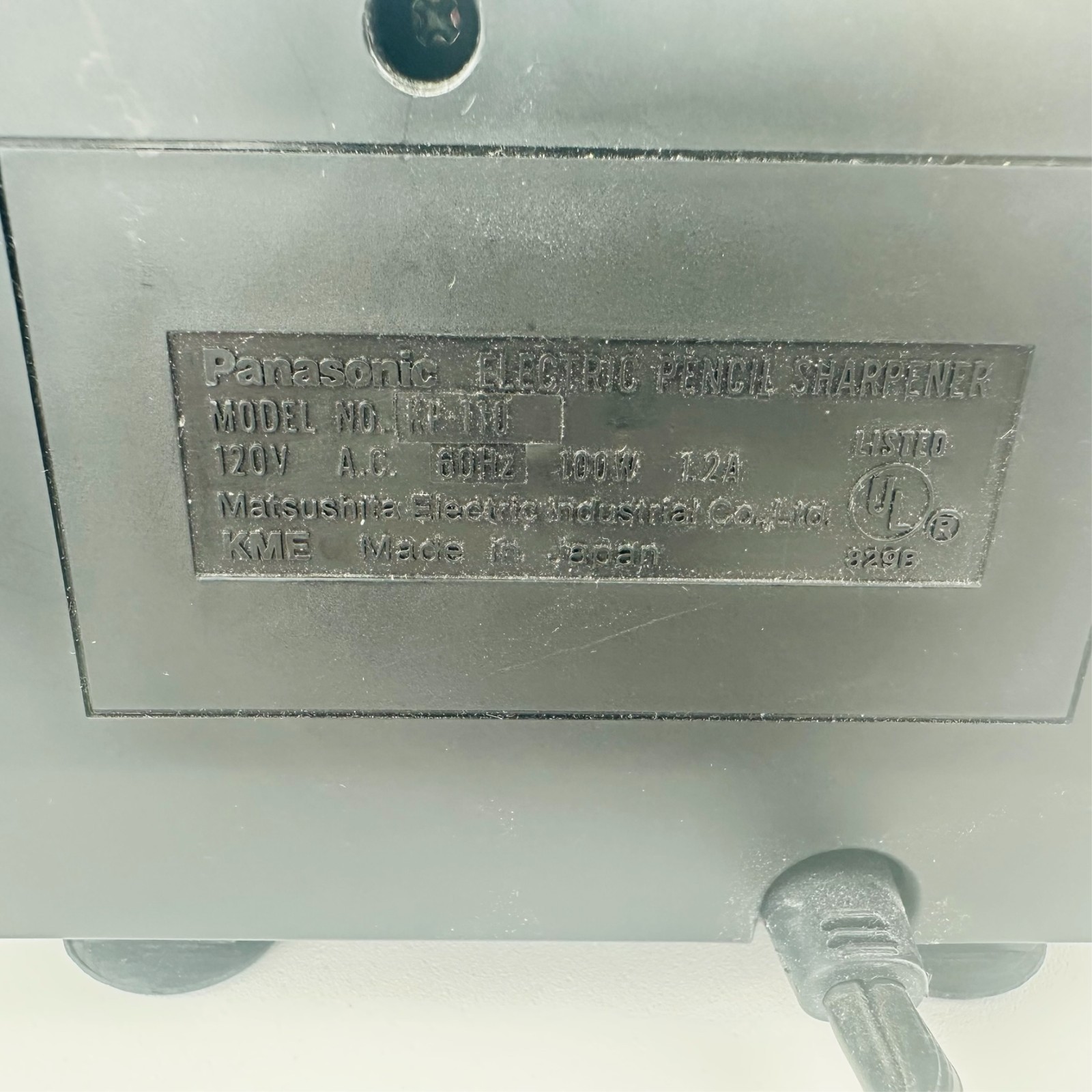 Panasonic KP-110 Auto Stop Black Electric Pencil Sharpener, Tested and Working