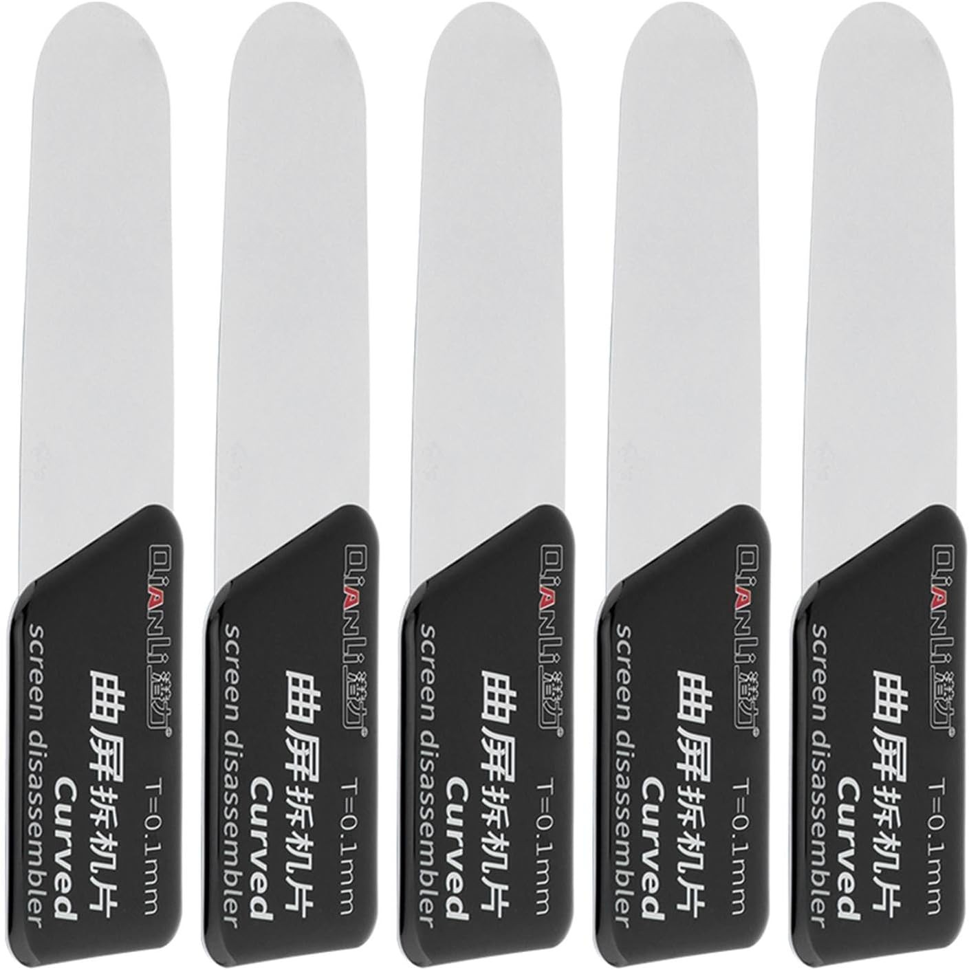 5Pcs Disassembler Pry Tools, Ultra-Thin Separate Screen Curved Spudger, Stainles