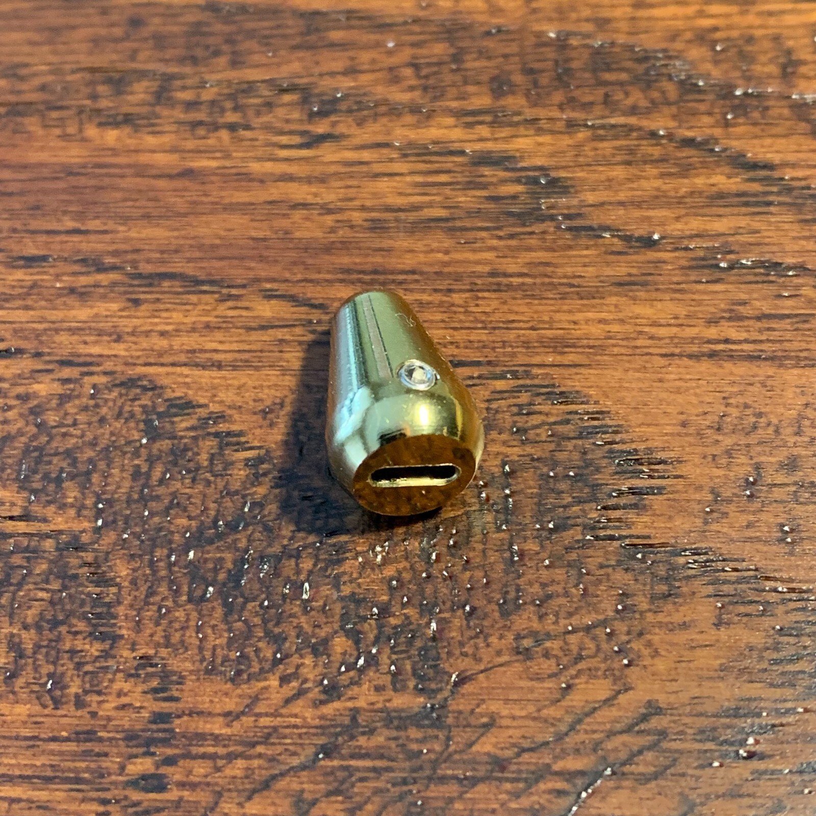 1 x Solid Brass - GOLD Plated / Stratocaster Switch Tip with Set Screw / New