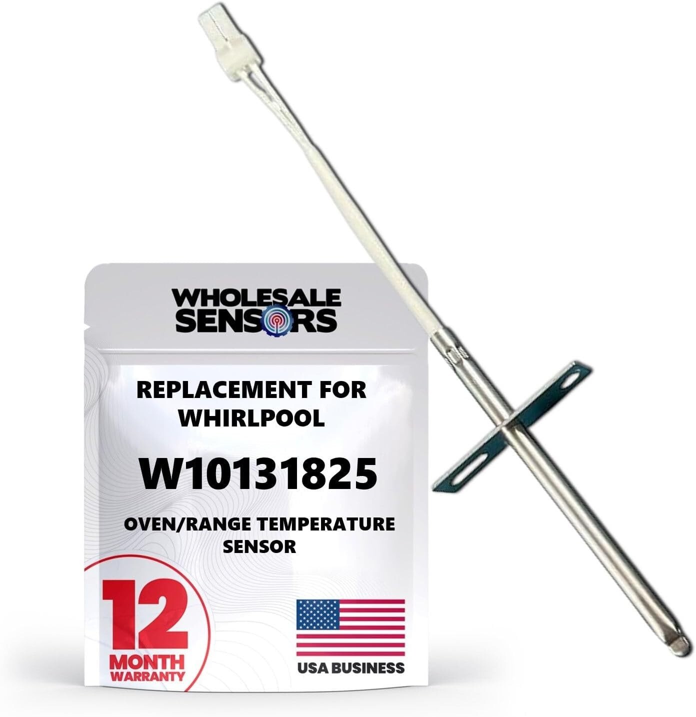 Replacement Whirlpool W10131825 Oven/Range Temperature Sensor 12 Month Warranty