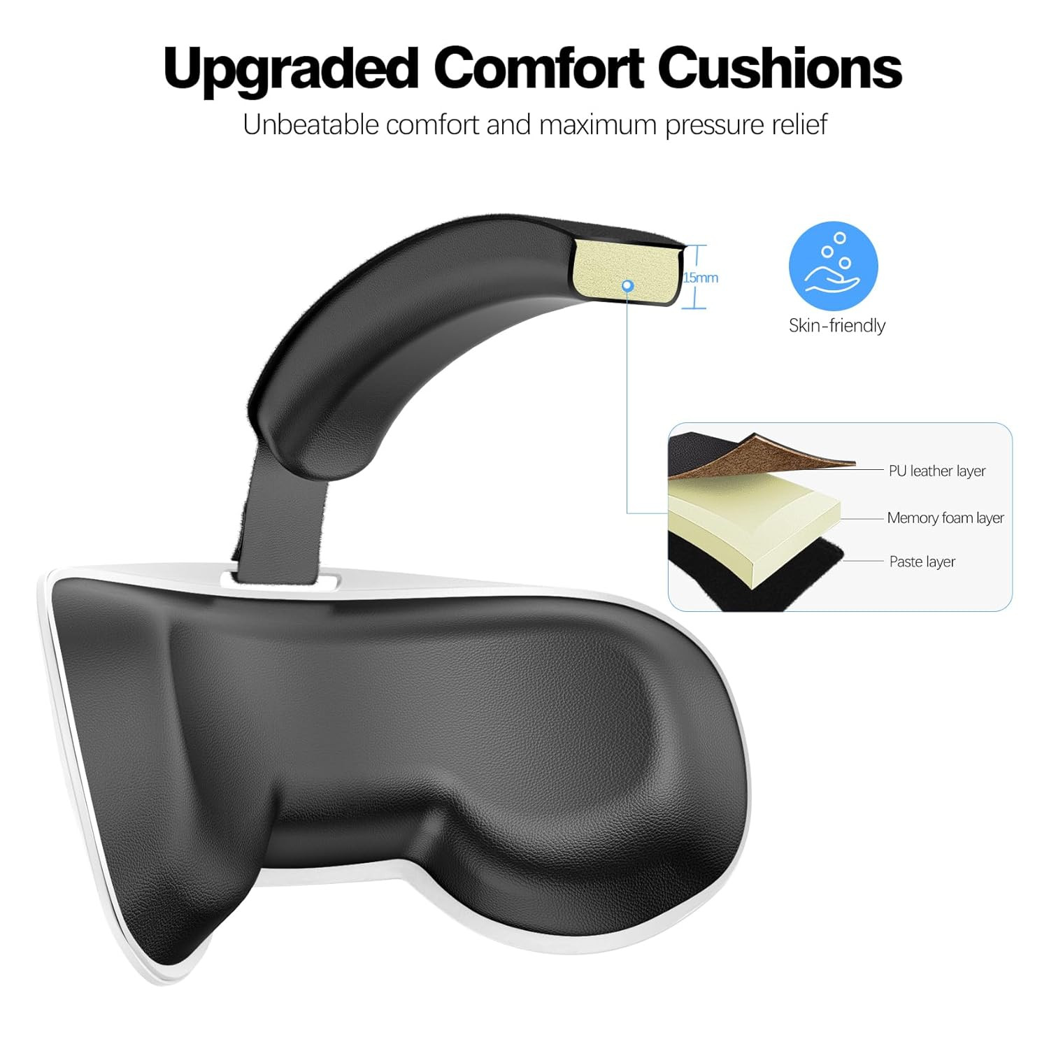 Head Strap for Oculus Quest 2: VR Headset Strap - Adjustable Comfortable Replace