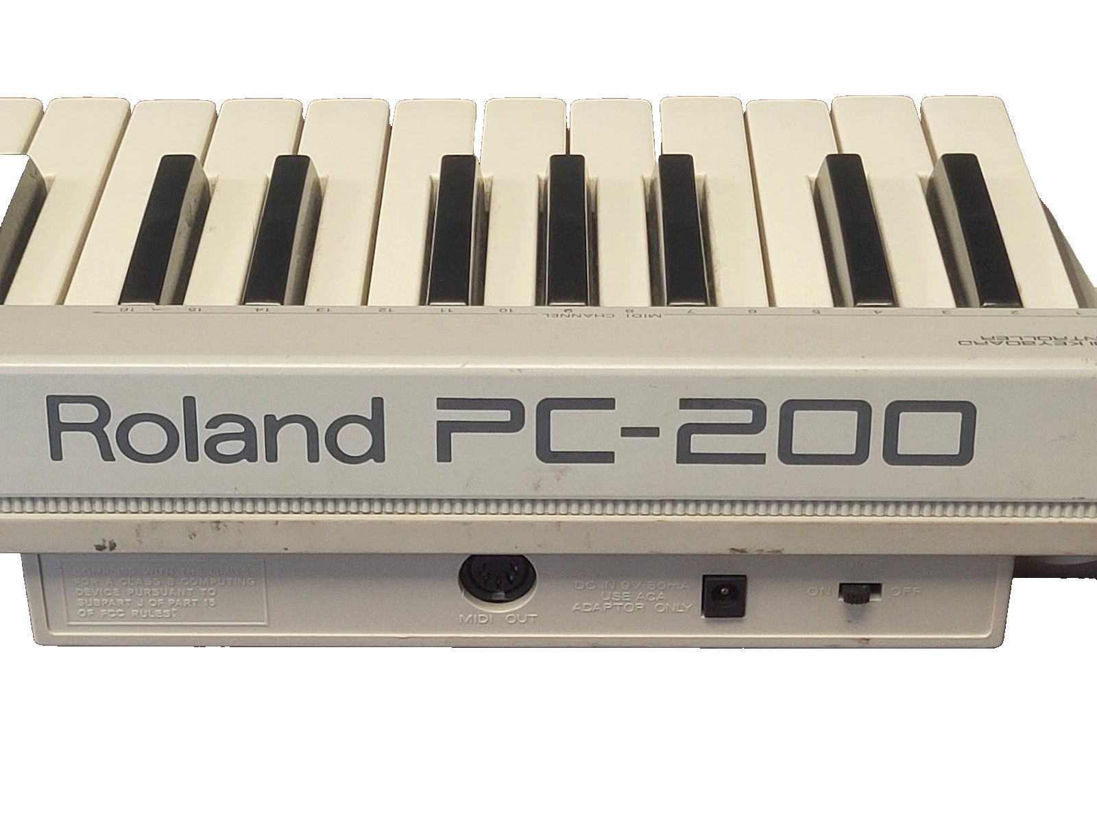 Vintage Roland PC-200 Midi Keyboard Controller Tested & Works #73