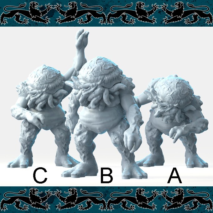 Dungeons & Dragons - HD Resin Print - 51mm Base - Large Aberration - Moon Beast