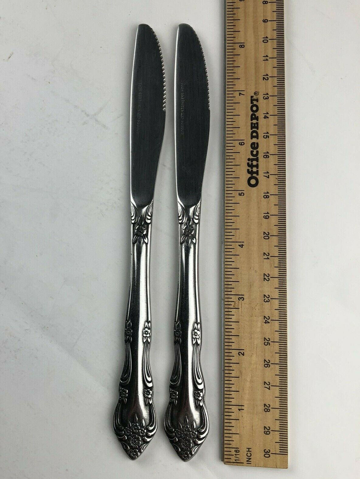 2 Stanley Roberts DREAM ROSE Modern Solid Knife Butter Dinner Korea