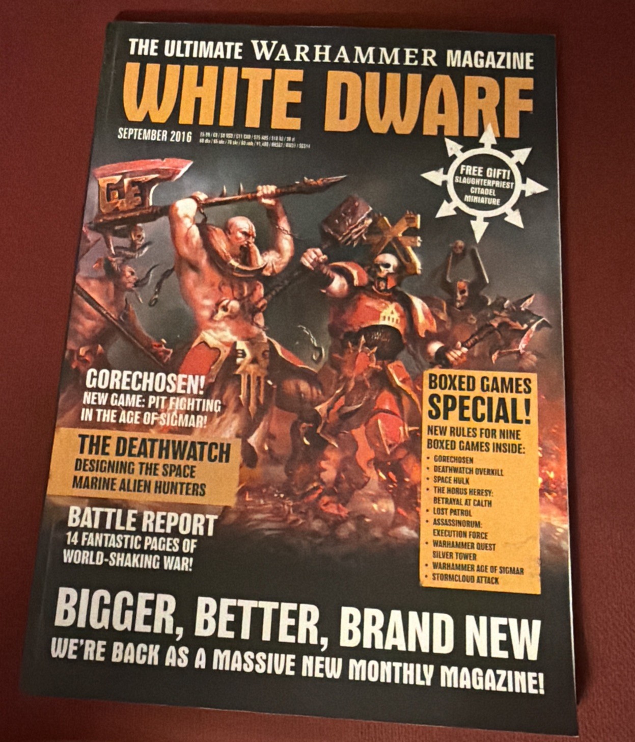 White Dwarf Magazine Ultimate WARHAMMER 40,000 September 2016 MINT  CONDITION