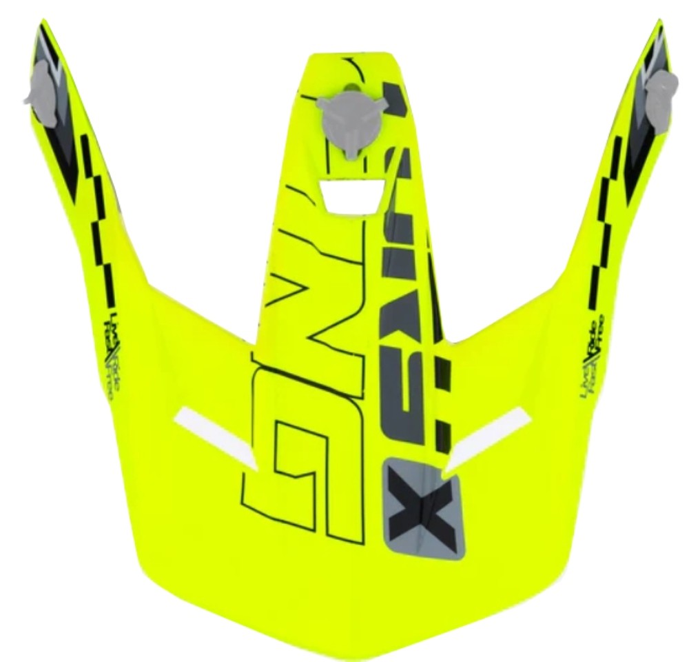 FXR Clutch Race Division Helmet Visor/Peak Hi-Vis