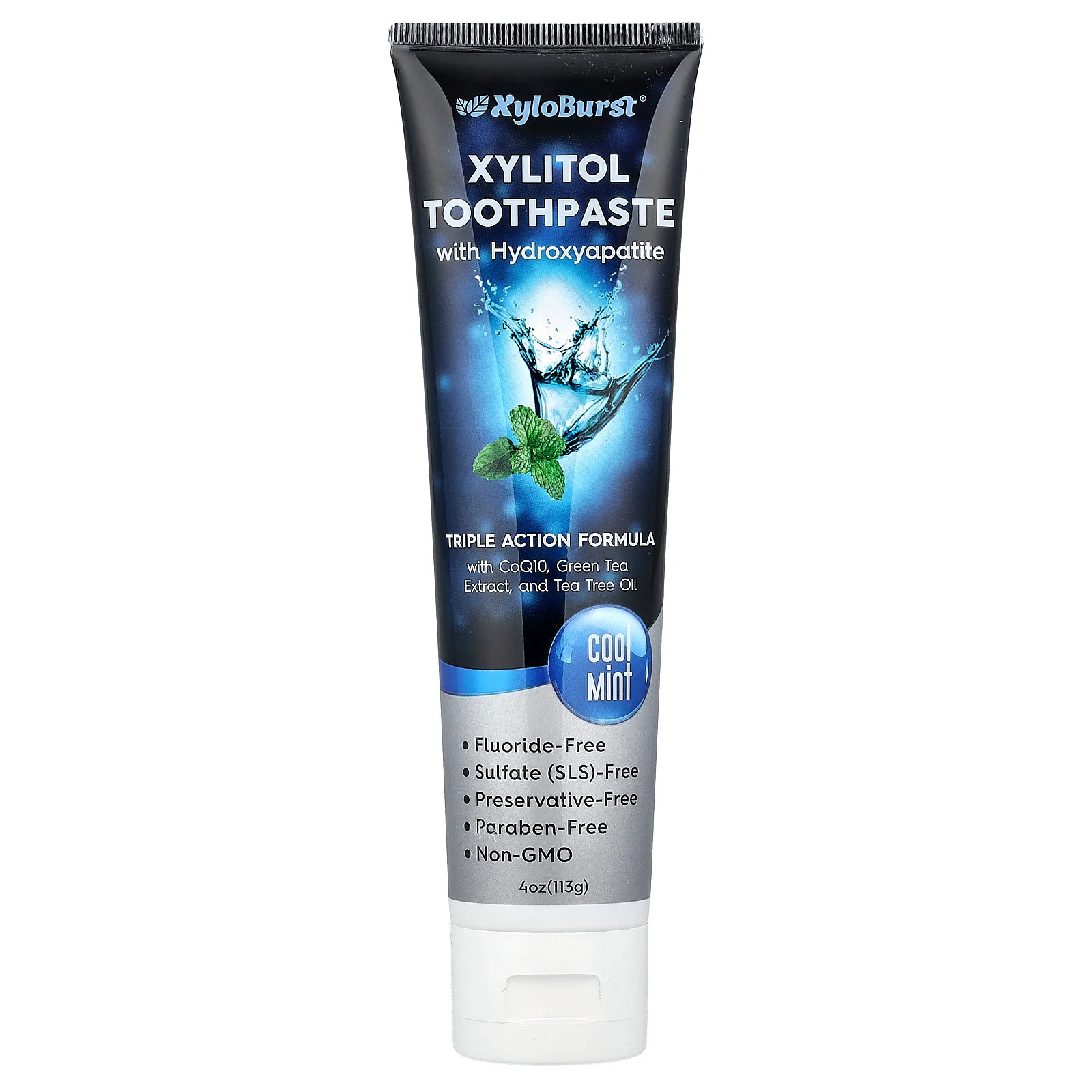 Xylitol Toothpaste with Hydroxyapatite, Cool Mint, 4 oz (113 g)
