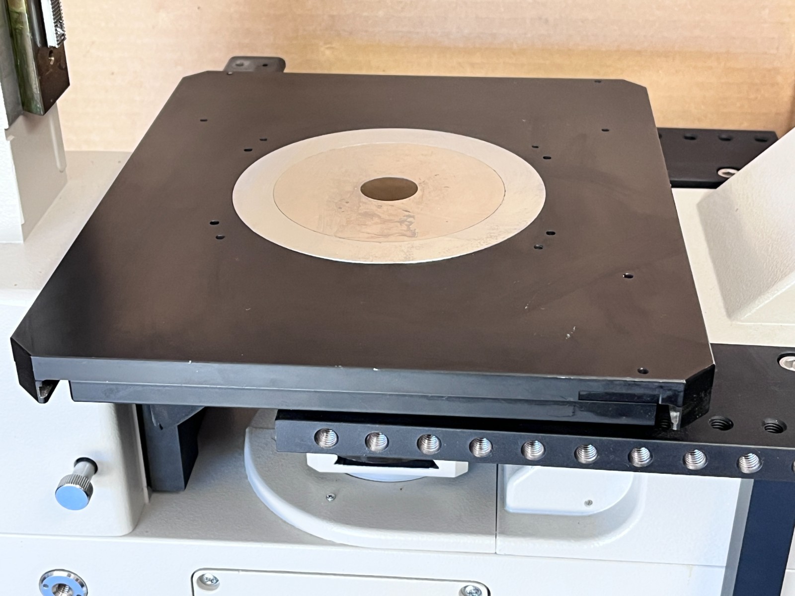 Nikon Diaphot Microscope X-Y Mechanical Stage with Extension Platform