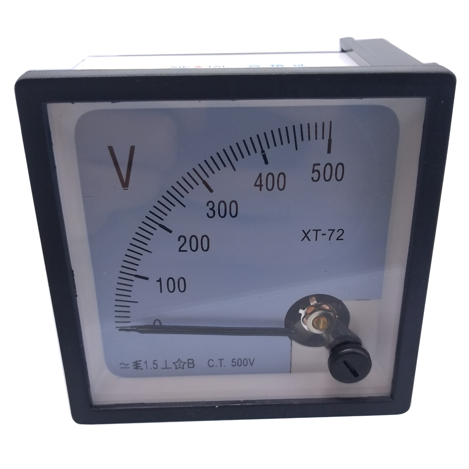 AC 0~500V Square Analog Volt Pointer Needle Panel Meter Voltmeter XT-72