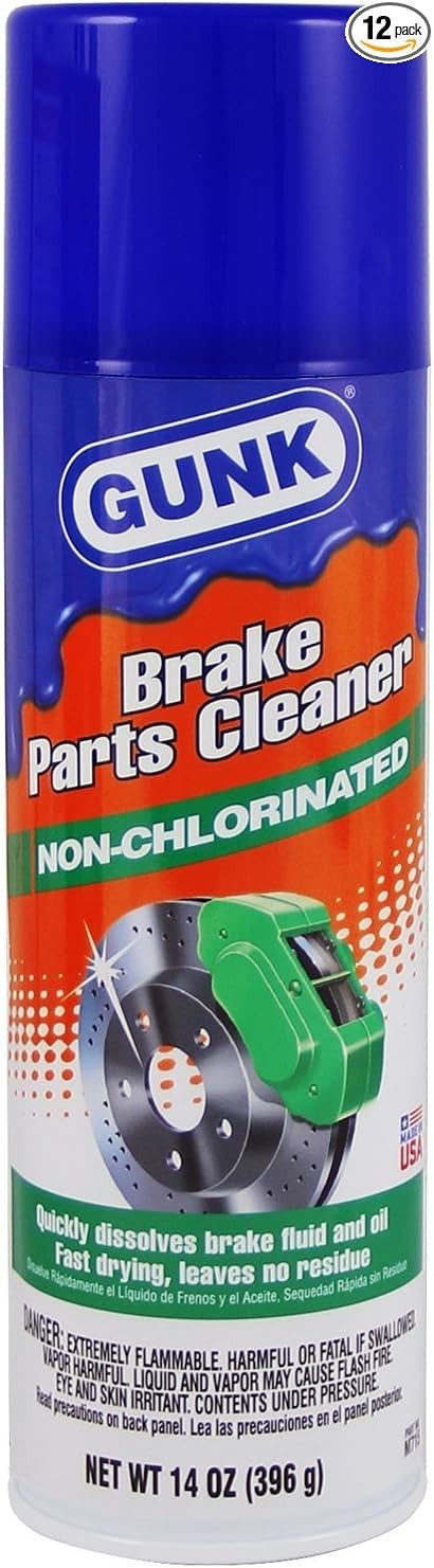 Gunk M705 14oz Non-Chlorinated Brake Parts Cleaner Fast Drying Formula