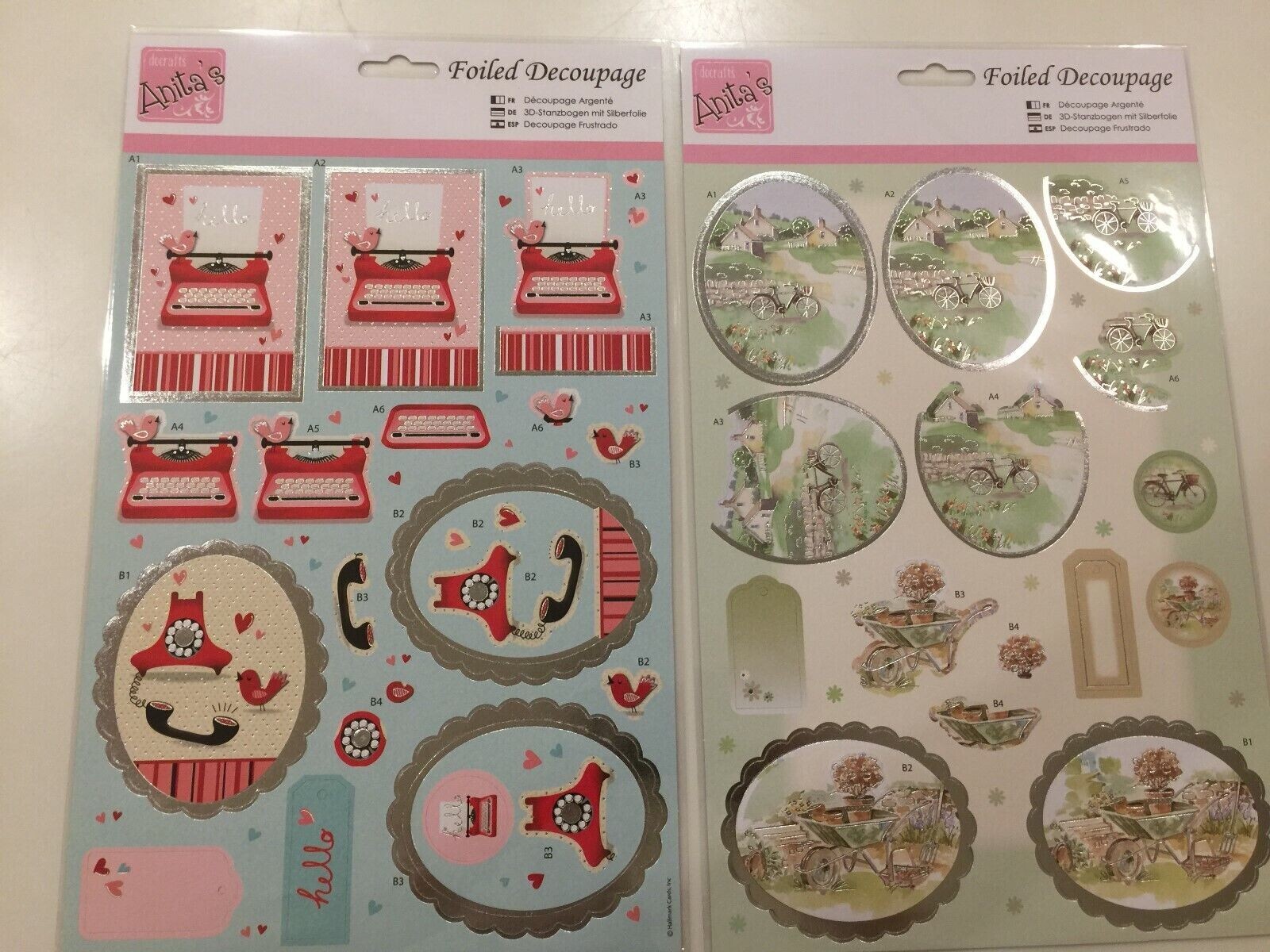 Docrafts Spring Time Foiled Decoupage Topper Set